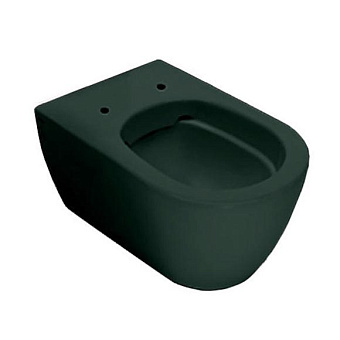 Hatria Fusion Унитаз подвесной, 35.5x54см., безободковый, без сиденья, цвет: lavagna