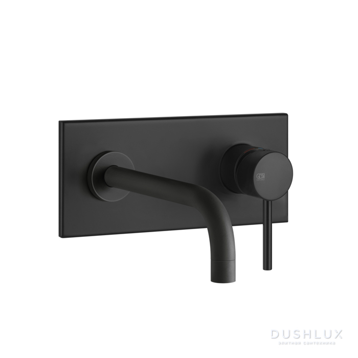 Фото Gessi Emporio Via tortona Смеситель для раковины, встраиваемый, излив: 21.2см., цвет: Black XL
