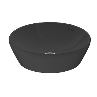 Duravit D-Neo Раковина 40x40 см, накладная, без отв., без перелива, цвет: антрацит матовый