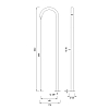 CEA Design FREE IDEAS Излив для раковины 68.3см., высокий, поворотный, цвет: нержавеющая сталь