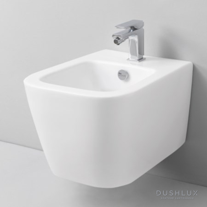 Фото Artceram A16 MINI  Биде подвесное  36х45 см, с 1 отв под смеситель, с креплениями, цвет: белый