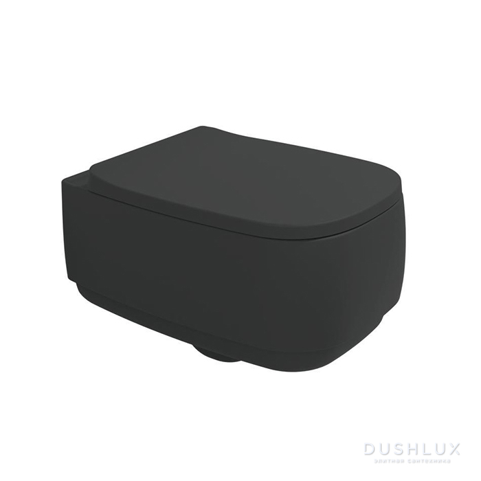 Фото Flaminia Flag Унитаз подвесной 54х38хh24см, с системой GoClean, цвет: Carbone