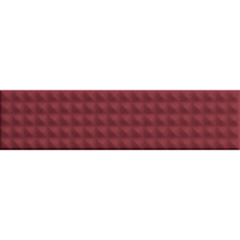 41zero42 Biscuit Керамическая плитка 5x20см., настенный, цвет: Stud Bordeaux