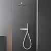 CEA Design FREE IDEAS Кронштейн для верхнего душа 33см, настенный, цвет: нержавеющая сталь