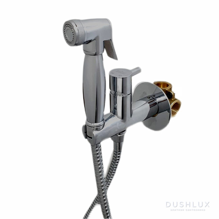 Webert Elio Гигиенический душ со смесителем, цвет: никель ( EL870301345 ...