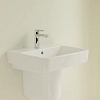 Villeroy&Boch O.novo раковина 55x46x17.5см., 1 отв., подвесная, без перелива, цвет: альпийский белый