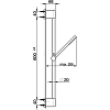 CISAL Shower Душевой гарнитур:ручная лейка,шланг 150 см,штанга 60 см, цвет: хром