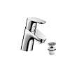 Hansgrohe Focus Смеситель для раковины с донным клапаном Push-Open, на 1 отв., излив 101мм, h53мм, цвет: хром