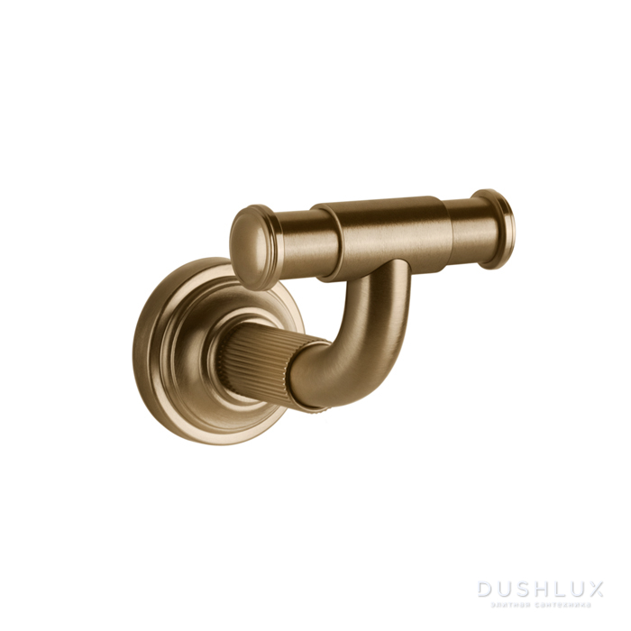 Фото Gessi Venti20 Крючок двойной, цвет: Warm Bronze Br. PVD