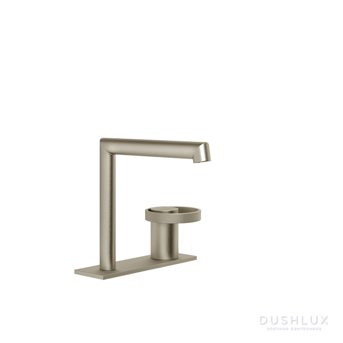 Фото Gessi Anello Смеситель для раковины, 1 отв., цвет: Finox Brushed Nickel