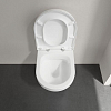 Villeroy&Boch Architectura Унитаз подвесной 370*530*330, безободковый, в комплекте сиденье c микролифтом, CeramicPlus, цвет альпийский белый