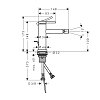 Hansgrohe Tecturis S Смеситель для биде, 1 отв., с донным клапаном, цвет: белый матовый