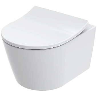 Toto RP Унитаз 49х38х33.5см., подвесной, безободковый, смыв tornado, Cefiontect, с сиденьем, SoftClose, петли из нерж. стали, цвет: белый