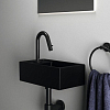 Ideal Standard i.life S Раковина 37x21xh12см, подвесная, с 1 отверстием, Sx, без перелива, цвет: чёрный матовый