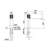 Treemme 3.6mm Смеситель для раковины, 1 отв., цвет: нержавеющая сталь