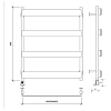 Secado Корсико Grado Полотенцесушитель 40x60 см, электрический, цвет: черный матовый