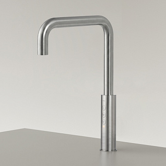 CEA Design ETW Кран для кухни, 1 отв., с поворотным изливом, цвет: нержавеющая сталь
