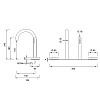 CEA Design GIOTTO Смеситель на борт ванны, 2 отв., прогрессивный, с ручным душем, цвет: нержавеющая сталь