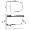 Arrow Pollux Light Унитаз Smart 34x60см, подвесной, безободковый, цвет: белый