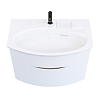Kerama Marazzi Riva Тумба 80см., подвесная, с раковиной, цвет: белый матовый