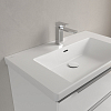Villeroy&Boch Subway 3.0 Раковина 80х47х16.5см., 1 отв., подвесная, CeramicPlus, с переливом, цвет: белый камень