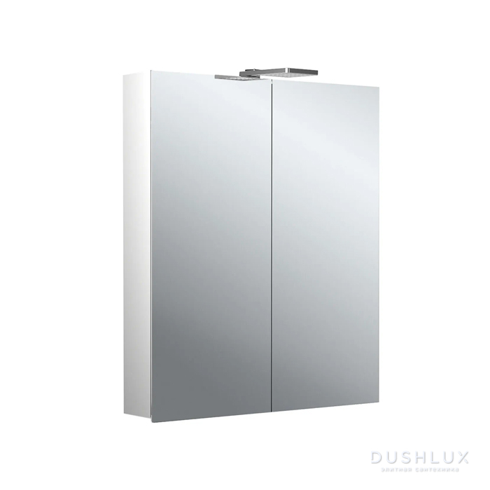Фото Emco Flat II Зеркальный шкаф 60см., с подсветкой LED-Leuchte, навесная модель, с подсв. для раковины, 2 дверка
