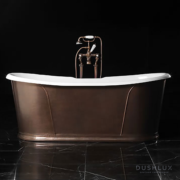 Фото Devon&Devon Camelot Rame Antico Ванна 182х81х70.5см., цвет: белый