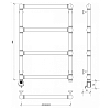 Secado Фалерони 1 Полотенцесушитель 40x80 см, электрический, цвет: бронза