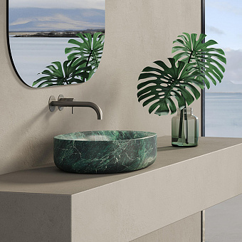 Dea Design Marble Monza Раковина 61.5x42x15см., накладная, без отв., мрамор, цвет: Stone Green