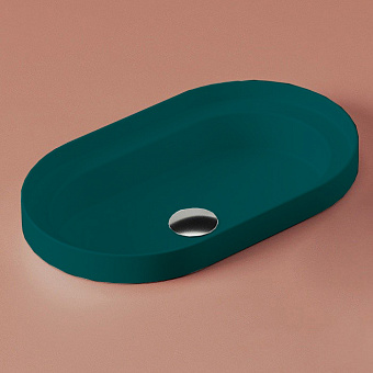 Artceram Fuori Scala Раковина 60x35см., встраиваемая, без отв., цвет: verde foresta