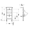Duravit DuraSystem Инсталляция для писсуара 50х115см.