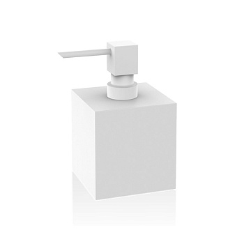 Decor Walther Cube Дозатор для жидкого мыла, настольный, цвет: белый матовый