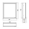 EMCO Prime Зеркальный шкаф 60x70см., с подсветкой, встраиваемый, 1 дверь, L, 2 полки, розетка, цвет: белый
