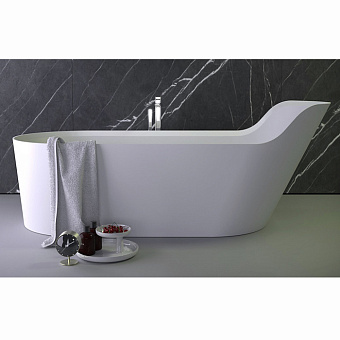 KNIEF Pearl Ванна 182х81х70/50см., со сливом, цвет: белый матовый