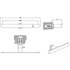 Gessi Emporio accessories Держатель для туалетной бумаги., подвесной, цвет: хром