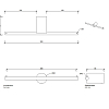 Decor Walther Black Stone TPH2 Держатель туалетной бумаги, двойной, подвесной, цвет: черный матовый/сталь матовая