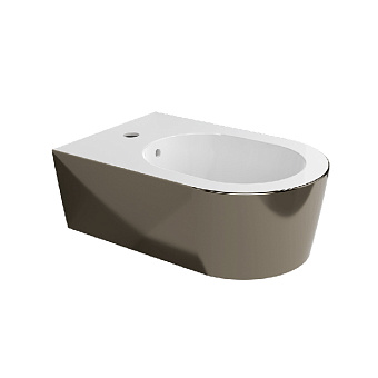 Flaminia Link Биде подвесное 56x36xh20см, с 1 отв. под смеситель, цвет: белый / платина
