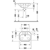 Duravit 1930 Раковина 58x47x22.5см., встраиваемая сверху, 1 отв., цвет: белый