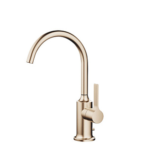 Dornbracht Vaia Смеситель для раковины, на 1 отв., с донным клапаном, цвет: Шампанское сатинированное