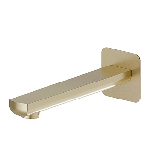 Newform Haka Излив для ванны 21.1см., встраиваемый, 1/2”, цвет: PVD brushed gold