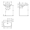 Geberit Acanto Раковина 60x48см., подвесная, 1 отв., цвет: белый