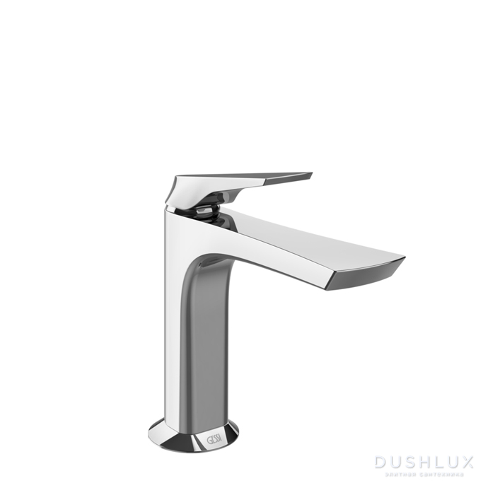 Фото Gessi Ventaglio Смеситель для раковины, 1 отв., с донным клапаном "Stop&Go", цвет: хром