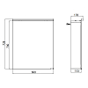 EMCO Pure Зеркальный шкаф 60x72.7см., LED-подсветка, 1 дверь, 2 полки, розетка, с нижней подсветкой