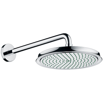 Hansgrohe Raindance Classic Air Верхний душ 1jet (RainAir), d240мм, с настенным держателем 390 мм, шарнирное соединение, G1/2, цвет: хром