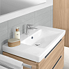 Villeroy&Boch Нажимной донный клапан с керамической крышкой, цвет: хром/альпийский белый