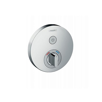 Hansgrohe ShowerSelect S Встраиваемый смеситель для душа, 1 источник с кнопкой вкл/выкл., (внешняя часть), цвет: хром