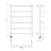 Secado Мерида 1 К Полотенцесушитель 50x80 см, электрический, цвет: хром
