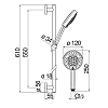 Nobili Free shower Душевой гарнитур, настенный, штанга 60см., с ручным душем, цвет: хром