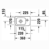 Duravit DuraStyle Раковина 36x22 см, 1 отв., цвет: белый