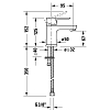 Duravit A.1 Смеситель для раковины, 1 отв., излив 95 мм, цвет: хром